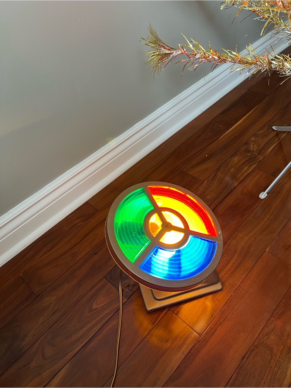 Vintage color wheel, Christmas tree color wheel, vintage Christmas